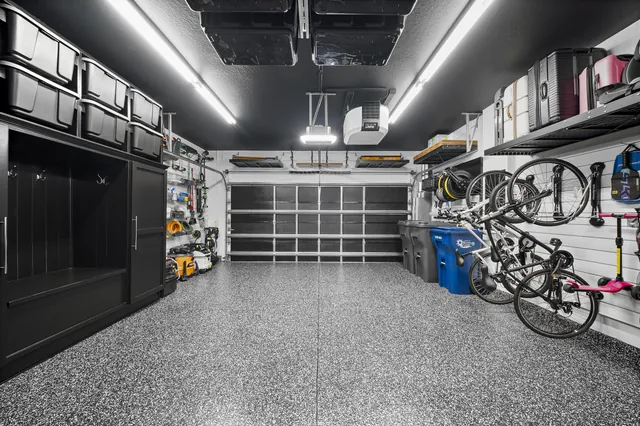 Storage stays to the sides so the center can serve the family SUV or the next home project.