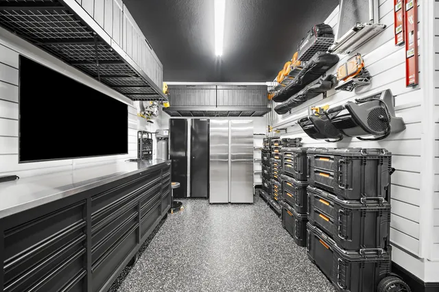 The workshop is planned as a place to use equipment, not only store it.